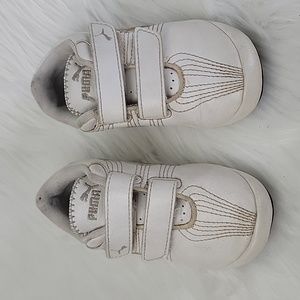 PUMA White Gold Adjustable‎ Straps Fashion Streetwear Hip Hop Retro Sneakers 6
